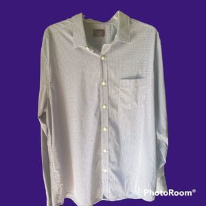 UNTUCKIT Mens Purple/Blue Micro Gingham Shirt